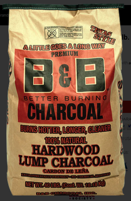 B&B Charcoal Hardwood Lump 40 LB Bag – Louisiana Pantry