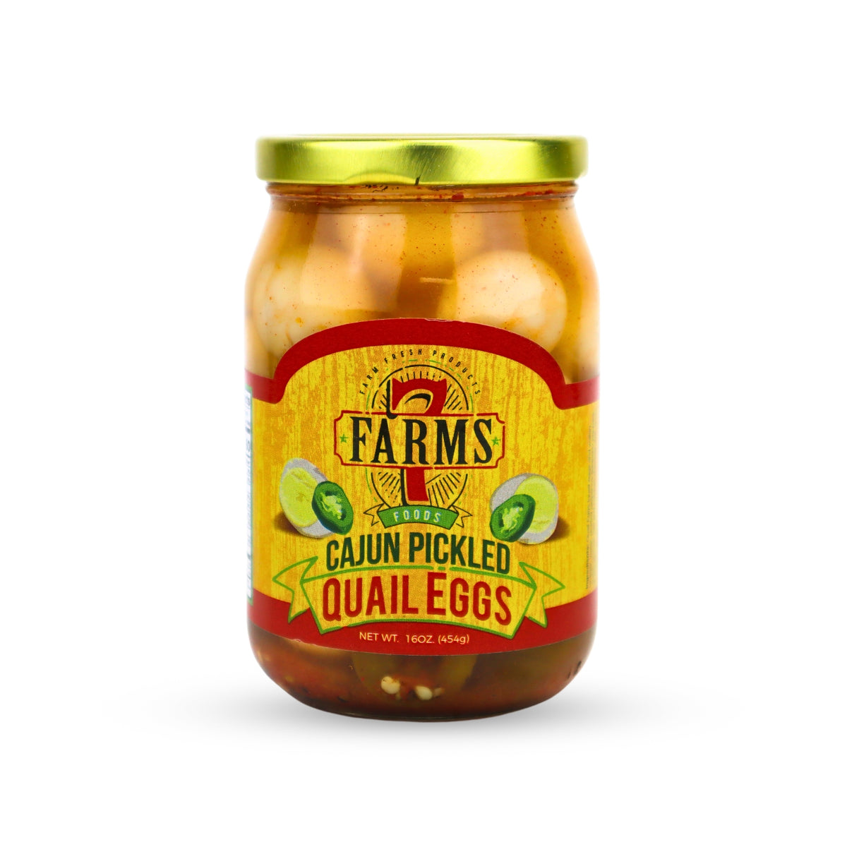 7 Farms - Cajun Pickled Quail Eggs - 16 oz – Louisiana Pantry
