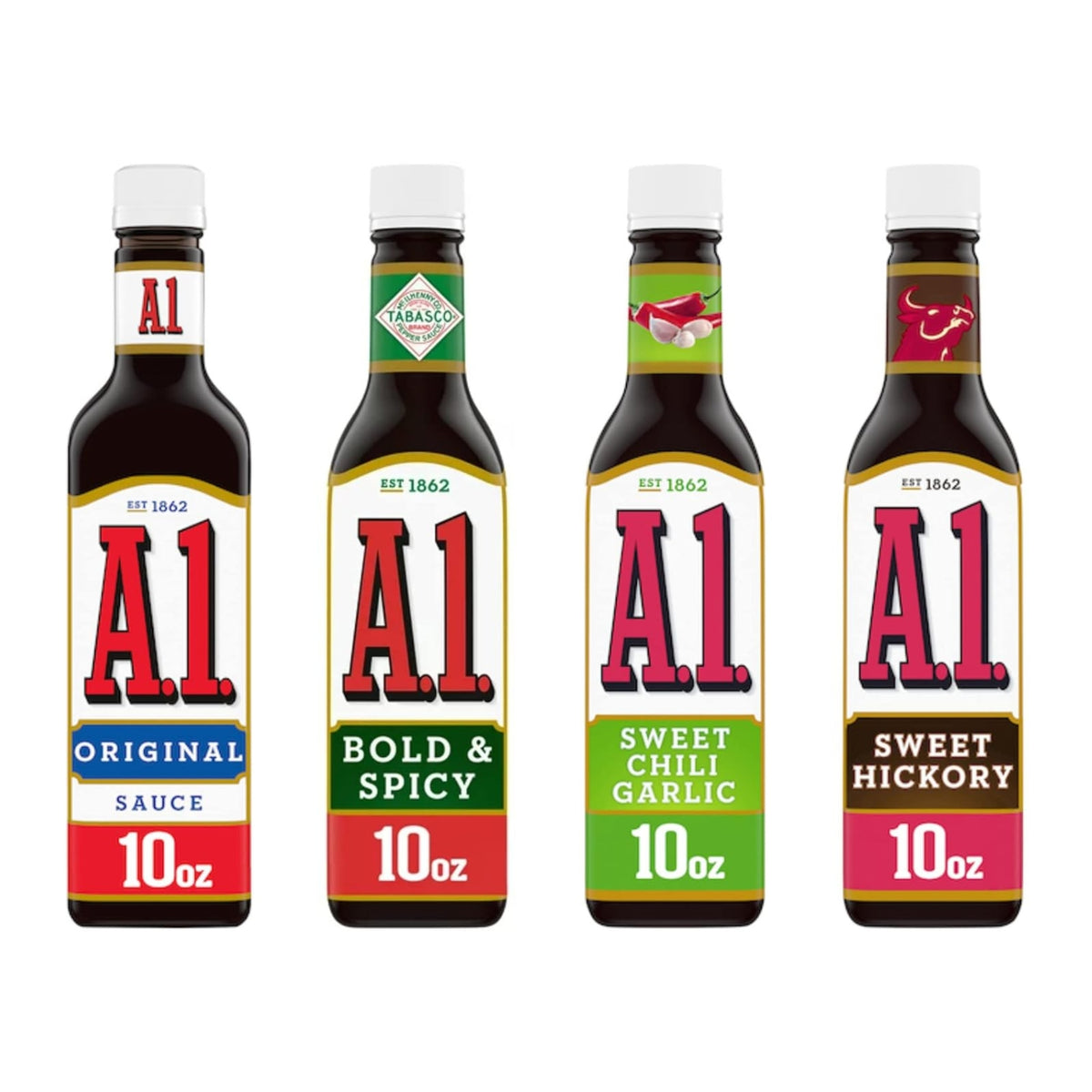 Savor the Flavor with A.1. Steak Sauce Variety 4 Pack 10 oz Bottles Louisiana Pantry