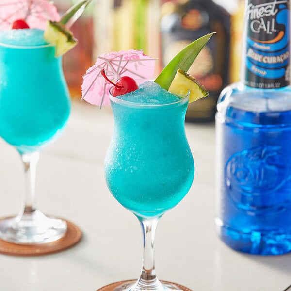 Finest Call Premium Blue Curacao Syrup Drink Mixer