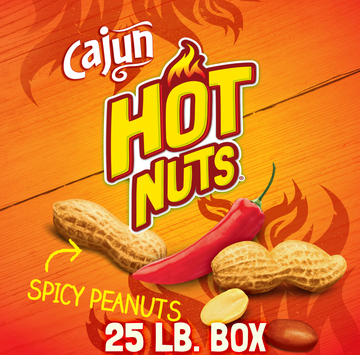 Hampton Farms Cajun Hot Peanuts In-Shell Bulk 25lbs