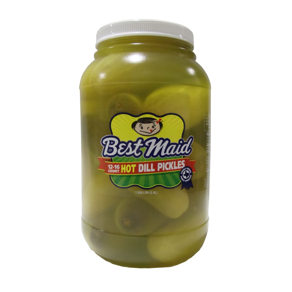 1 Gallon Hot Dill Pickles Best Maid Louisiana Pantry