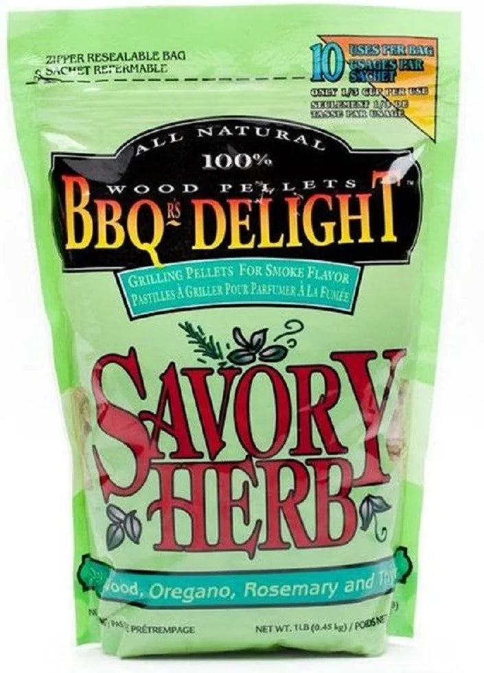 BBQer's Delight 1 lb Savory Herb Wood Pellet Grill Fuel