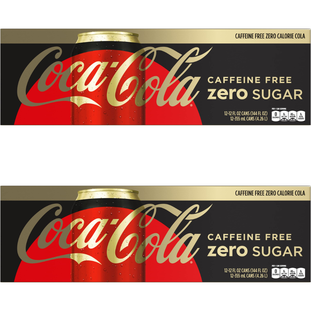 Coca-Cola Zero Sugar Caffeine-Free 12 oz 24 Pack