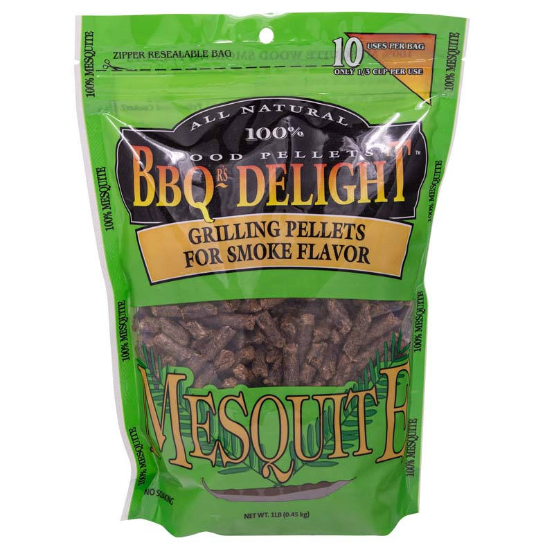 BBQer's Delight 1 lb Mesquite Wood Pellet Grill Fuel Louisiana Pantry