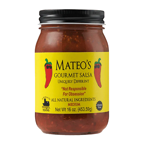 Mateo's Gourmet Salsa Medium 16oz Louisiana Pantry