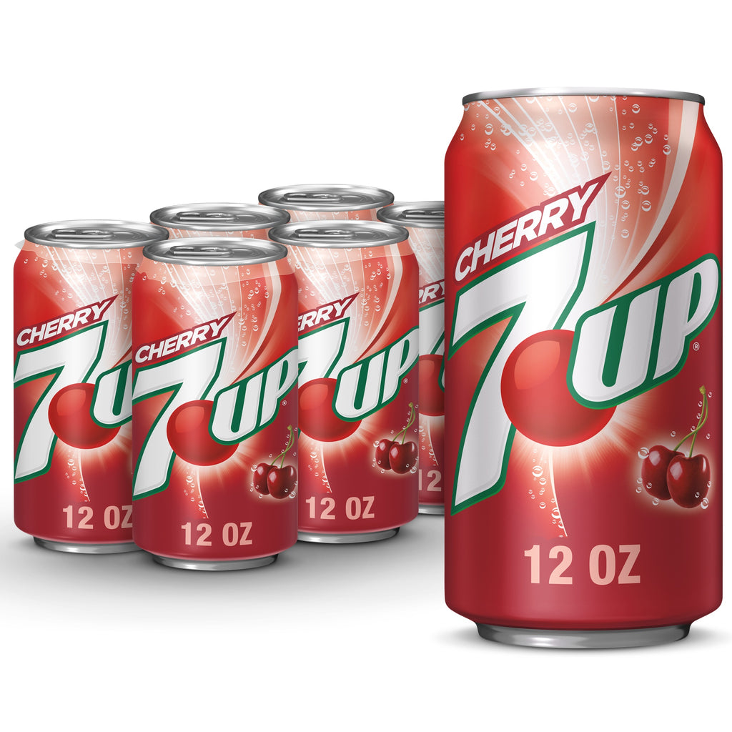 7 Up Cherry Soda in 12 oz cans (12 Cans)