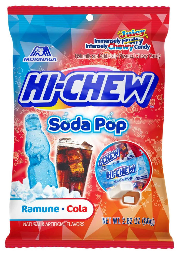 Hi Chew Soda Pop Chewy Candy, 2.82 Ounce Peg Bag
