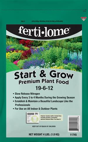 Fertilome Start-N-Grow Premium Plant Food 19-6-12 (4 LBS)