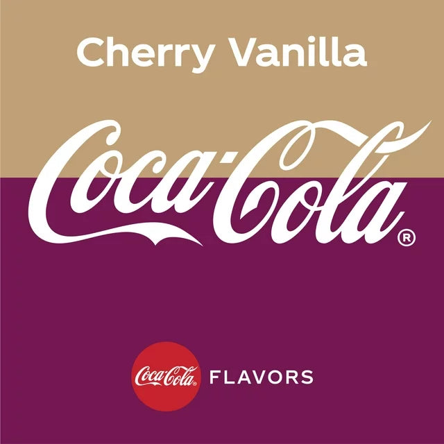 Cherry Vanilla Coke 20 oz Soda Bottles (Pack of 10, Total of 200 Fl OZ)