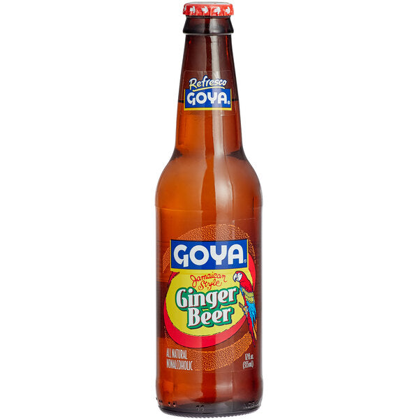 Goya Jamaican Style Ginger Beer Soda, 12 fl oz, (Pack of 24)