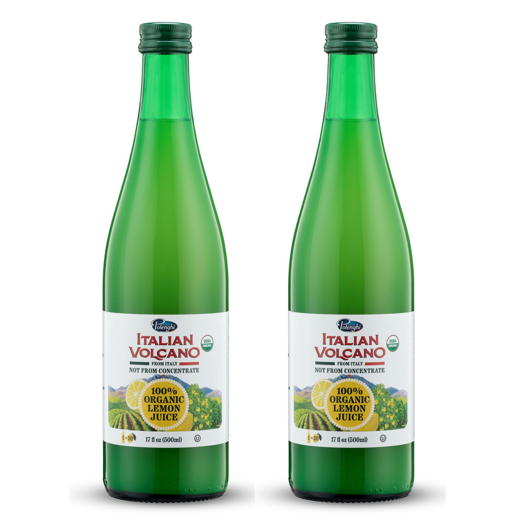 Italian Volcano Lemon Juice 500 ml (16.9 oz) (2 Pack)