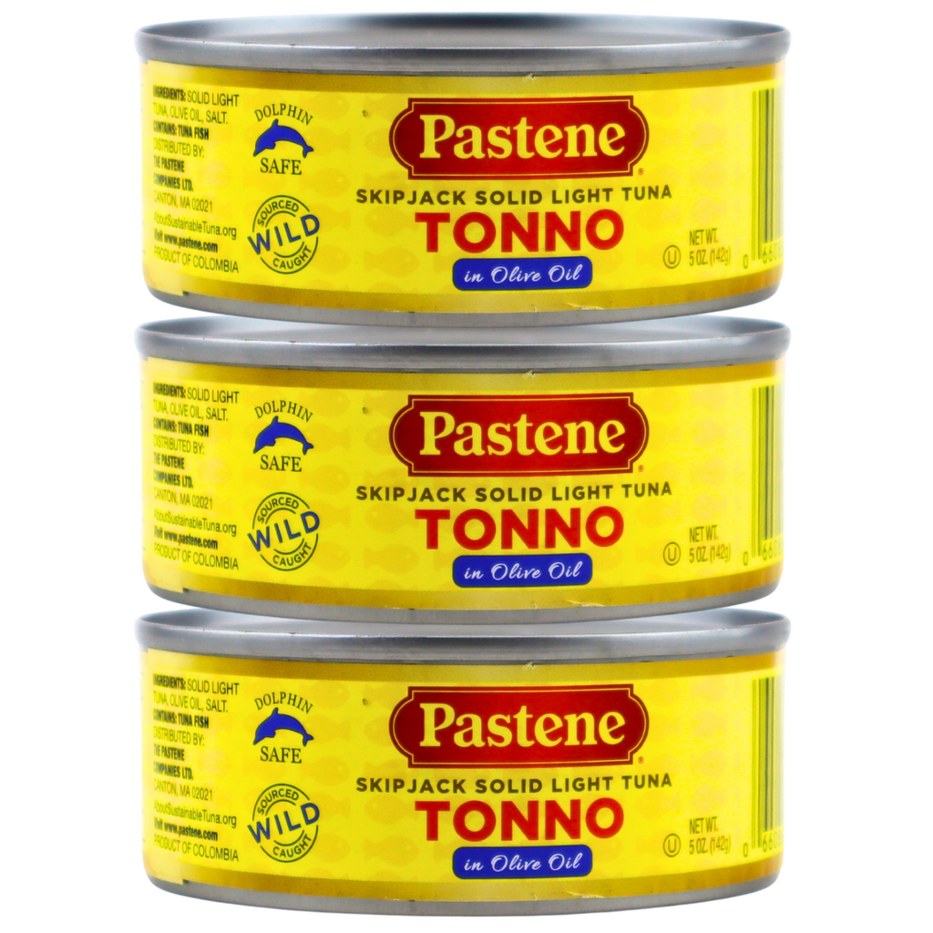 Pastene Tonno Tuna in Olive Oil, 3 Ounce (3 Pack)