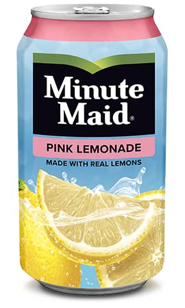 Minute Maid Pink Lemonade Cans, 12 Ounces Bundled by Louisiana Pantry (12 Pack)