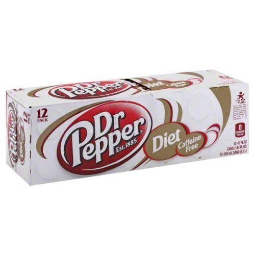 Dr Pepper Diet Caffeine Free Soda 48 Cans - 4, 12 Packs