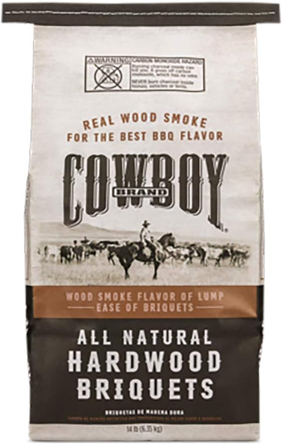 Duraflame Cowboy 26014 Cowboy Brand Natural Hardwood Briquettes, 14lb