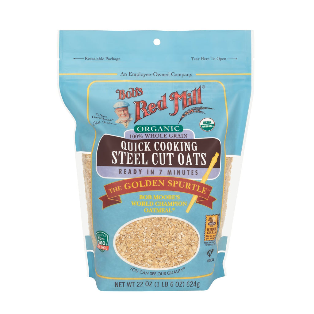 Bob's Red Mill Organic Quick Cooking Steel Cut Oats 22 Ounces