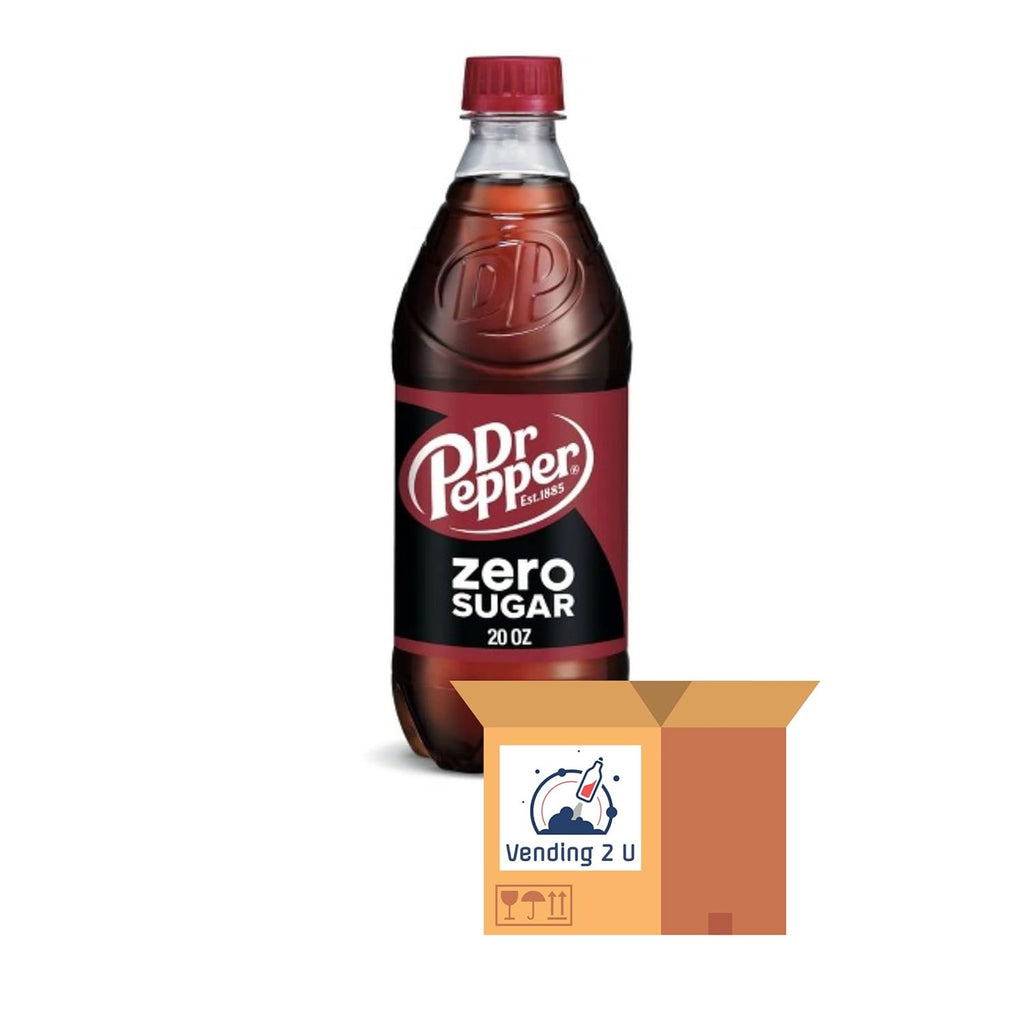 Dr Pepper Zero Sugar, 20oz, 8 Units