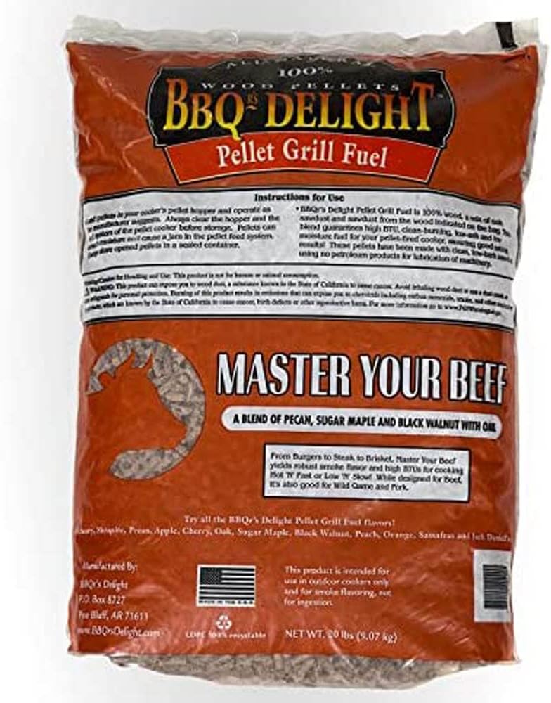 Master Your Beef Flavor BBQR's Delight Smoking BBQ Pellets 20 Pounds