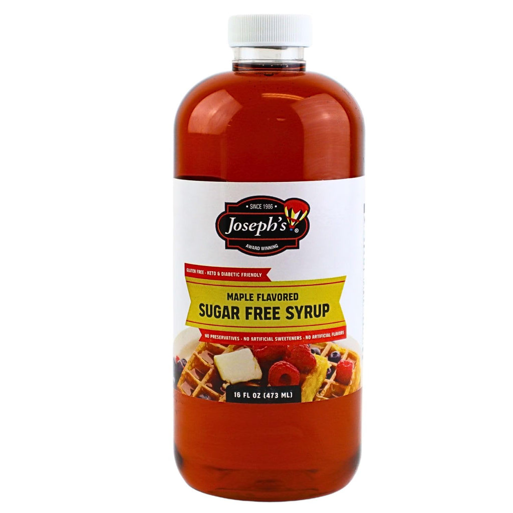 Joseph's Maple Flavored Sugar Free Syrup and Maltitol Sweetener Bundled by Louisiana Pantry (Maple, Single)