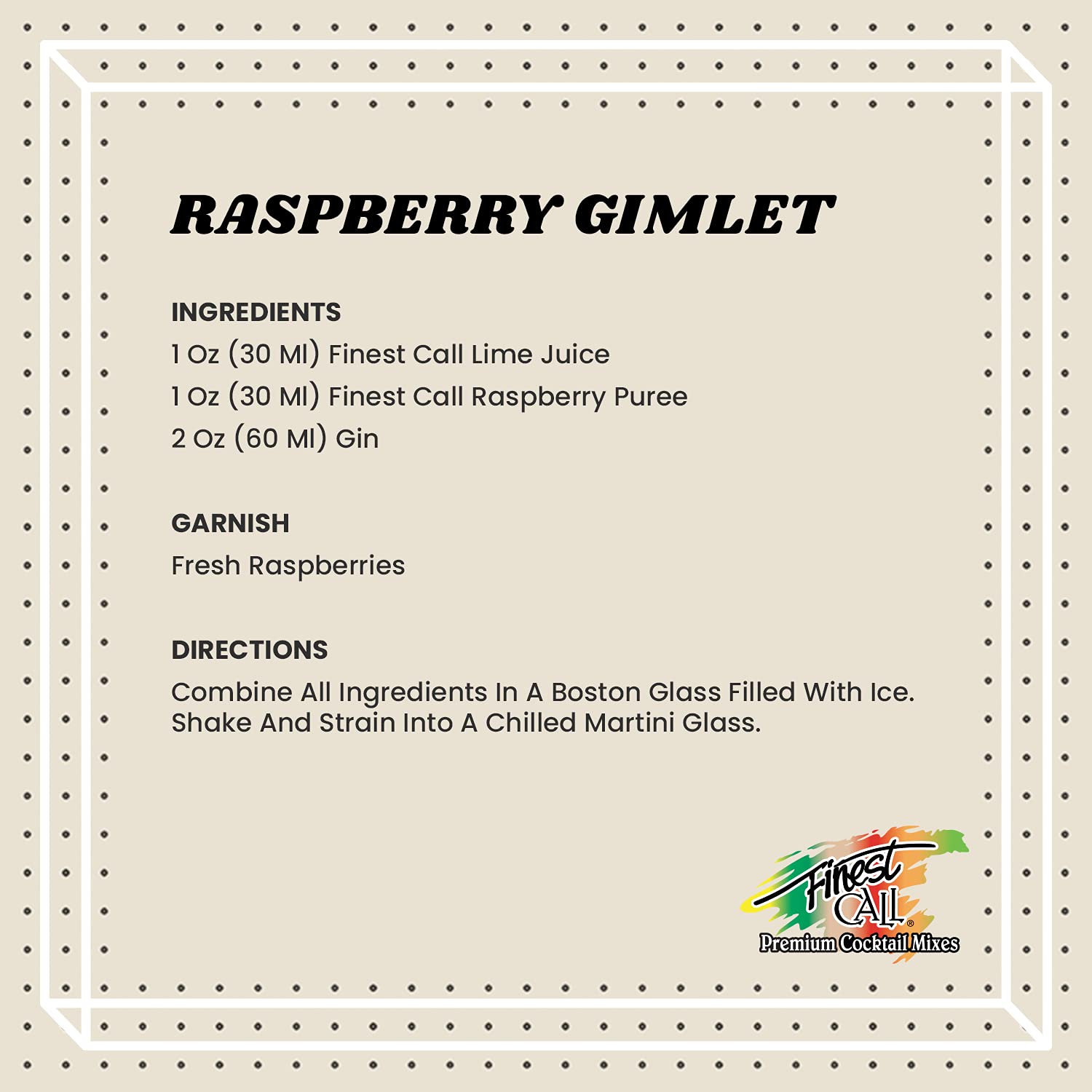 Finest Call Premium Raspberry Fruit Puree Drink Mix, 1 Liter Bottle (3 ...