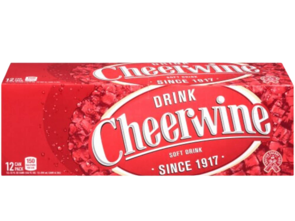 Cheerwine Uniquely Southern Cherry Soda - Fizzy Wild Cherry Taste - Bundled by Louisiana Pantry (Original Cherry, 12 Pack 12 oz Cans)