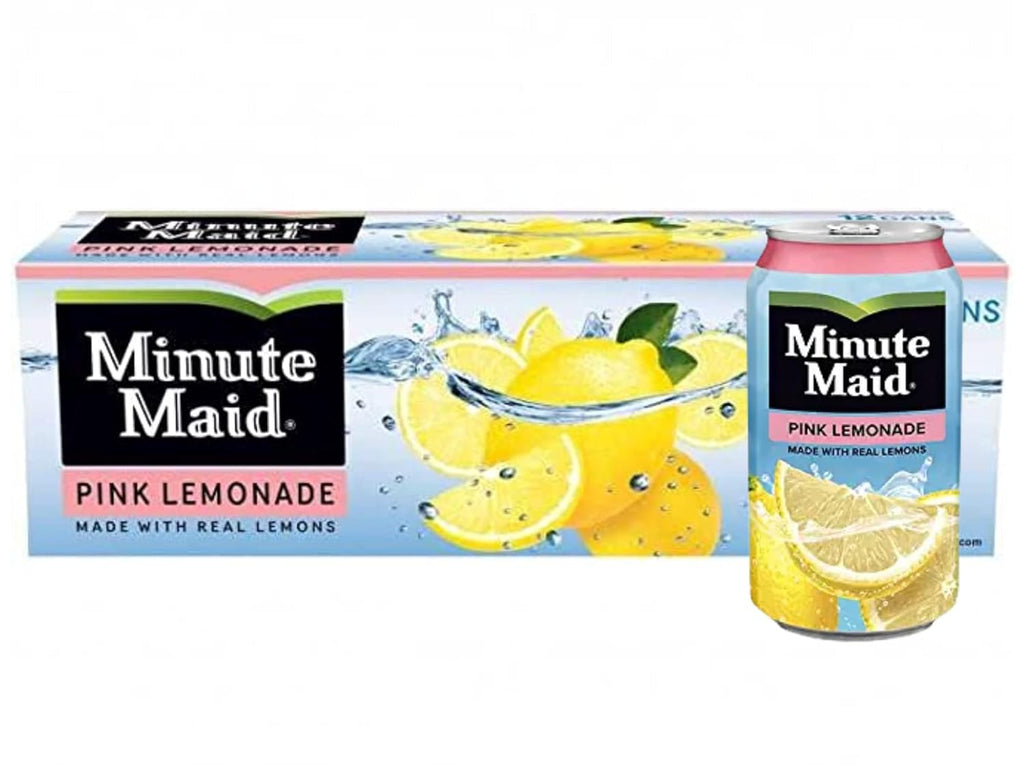 Minute Maid Pink Lemonade Cans, 12 Ounces Bundled by Louisiana Pantry (18 Pack)