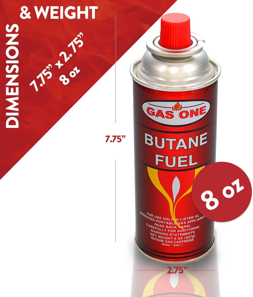 GasOne Butane Fuel Canister (4pack)