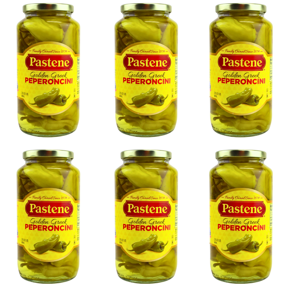 Pastene Peperoncini Peppers In Vinegar (6 Pack)