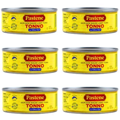 Pastene Tonno Tuna in Olive Oil, 3 Ounce (6 Pack)