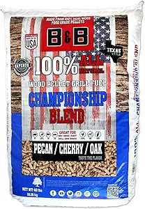 B&B Championship Blend All Natural Cherry, Oak and Pecan Hardwood Pellets 40 lb. - Case of: 1; (one Pack)