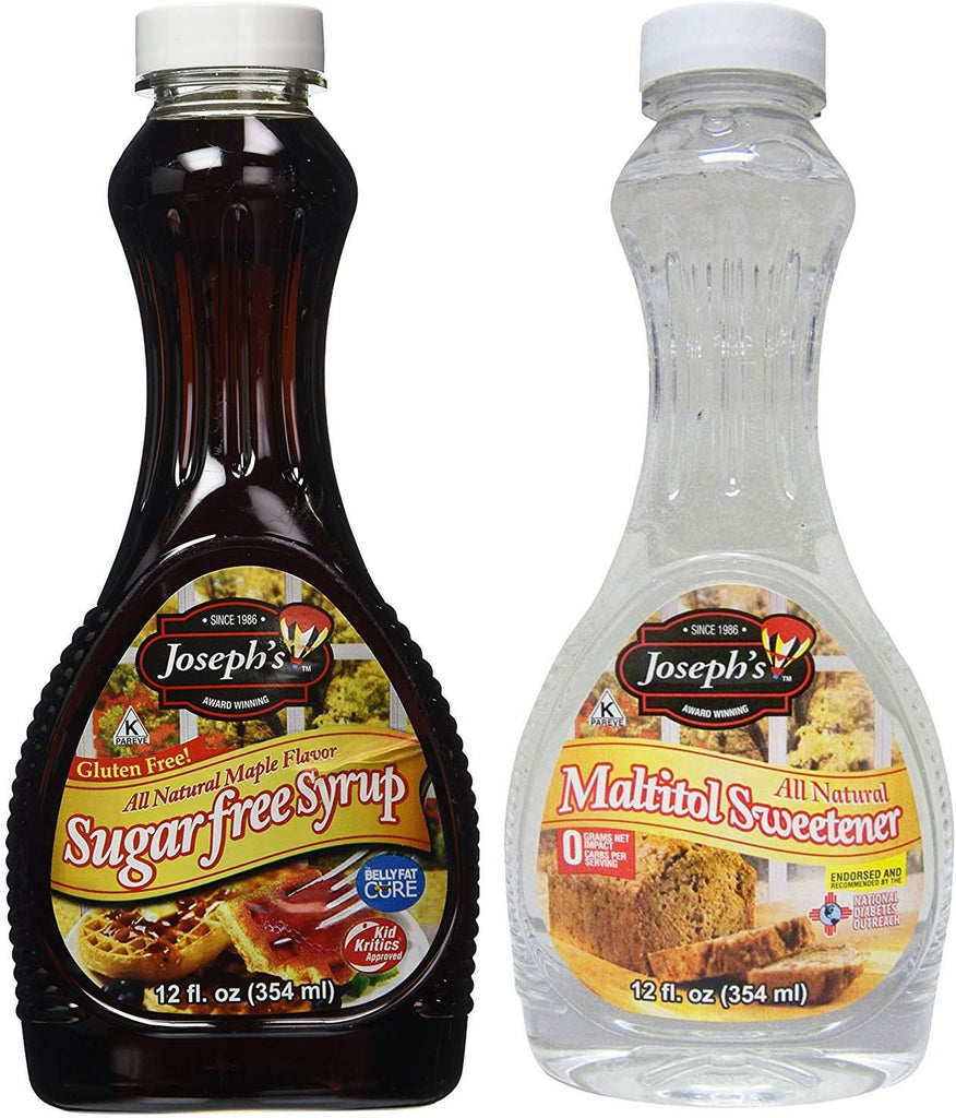 Bundle of Joseph's Sugar Free Maple Syrup and Maltitol Sweetner