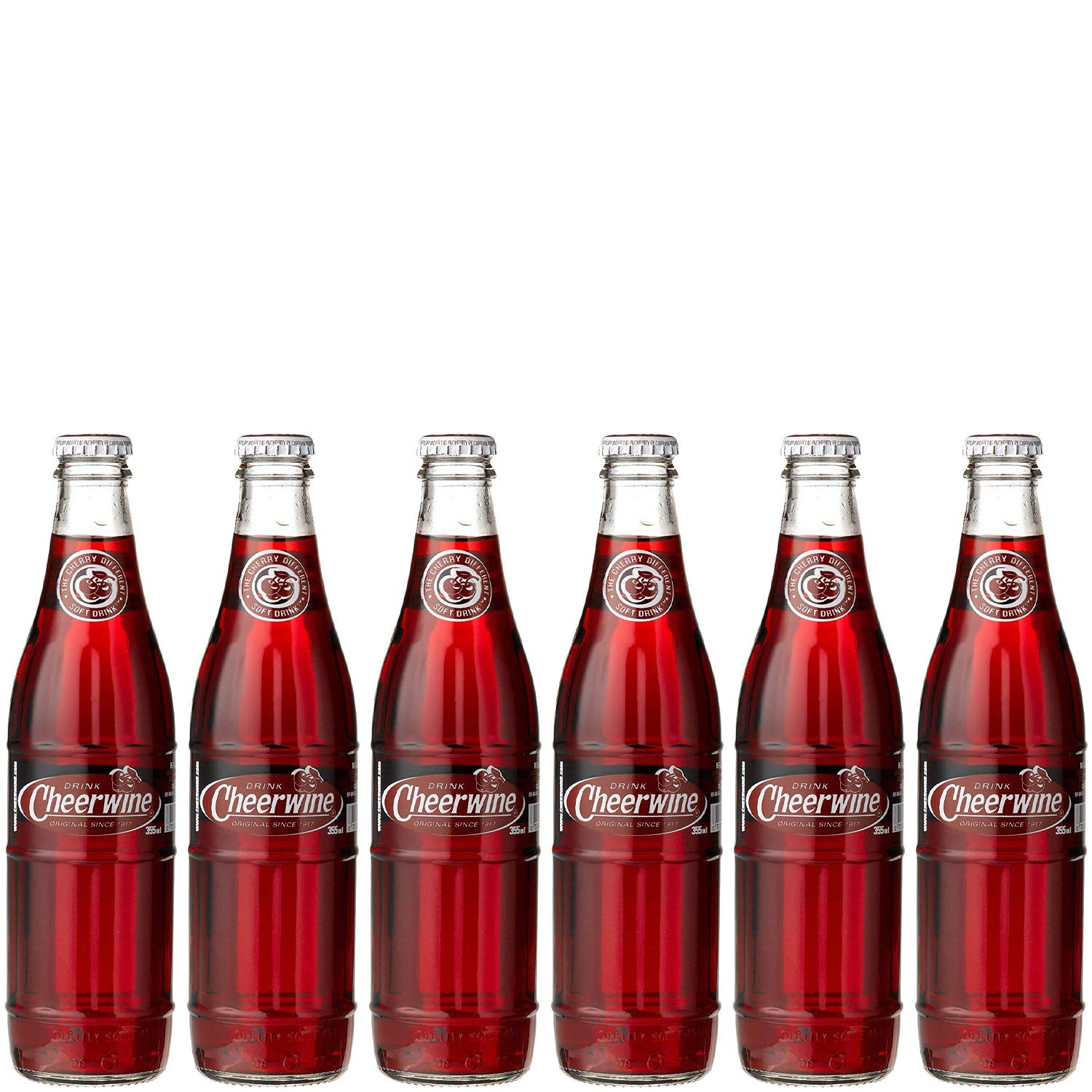 Cheerwine Zero Sugar Glass Bottles 24-Pack