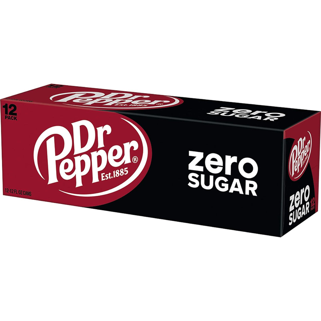 Dr. Pepper Zero Sugar 12 Ounce Cans 12 Pack