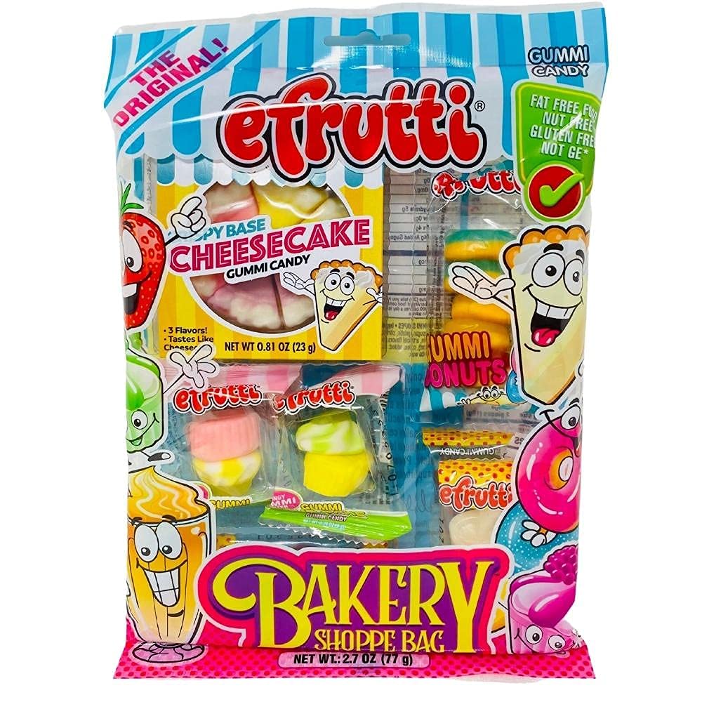 eFrutti Bakery Shoppe Bag Gummy Candy, 2.7 Ounce (12 Pack)