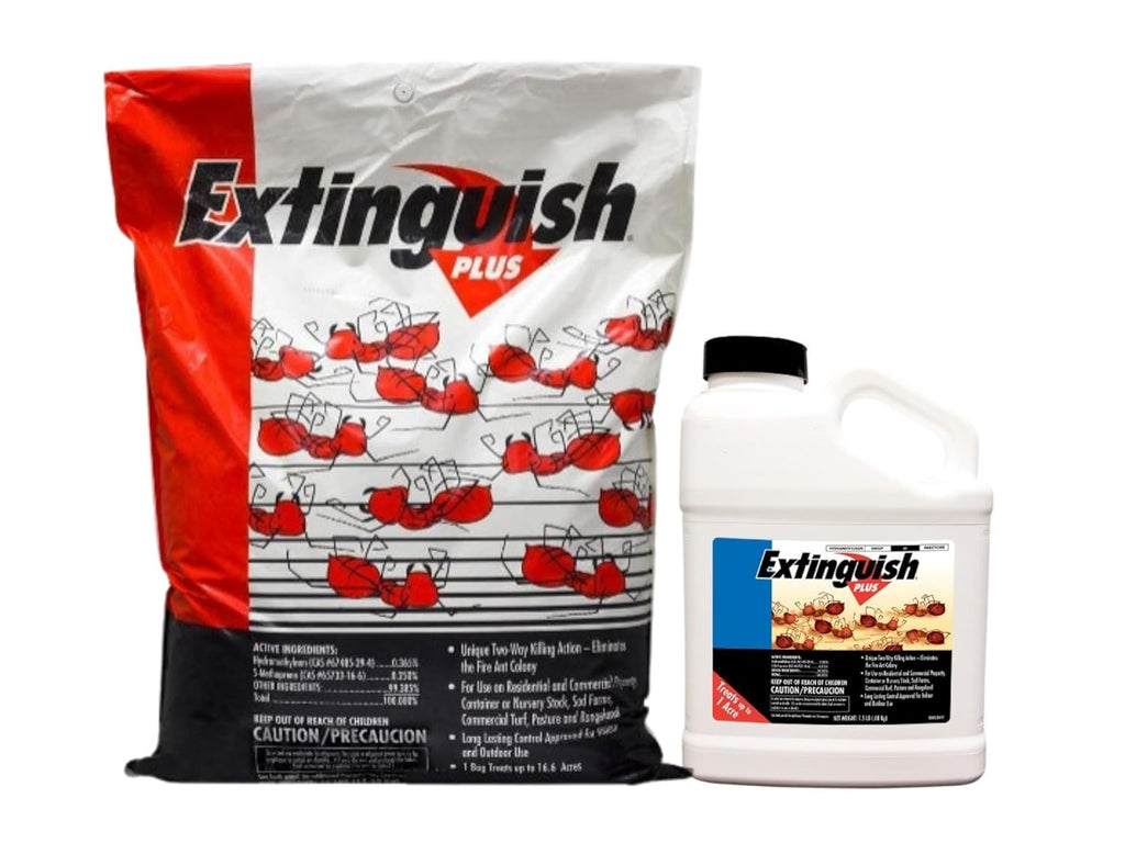 Extinguish Plus Fire Ant Bait Bundle Pack - 25lb Bulk Bag and 1.5lb Jug Making for Easy Spreading