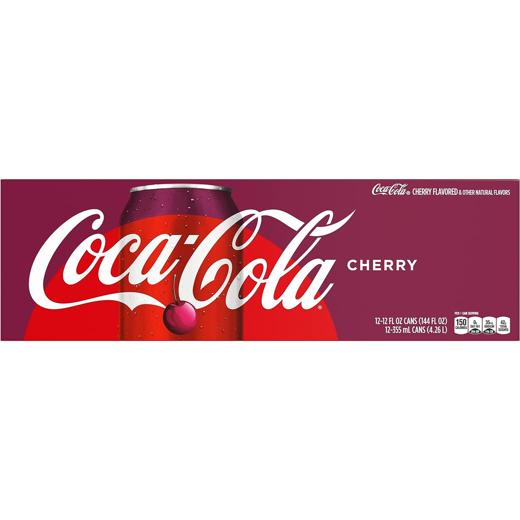 Coca-Cola Cherry Coke Soda, 12 Fl Oz (pack of 12)