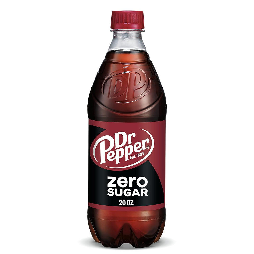 Dr Pepper Zero Sugar, 20oz, 8 Units