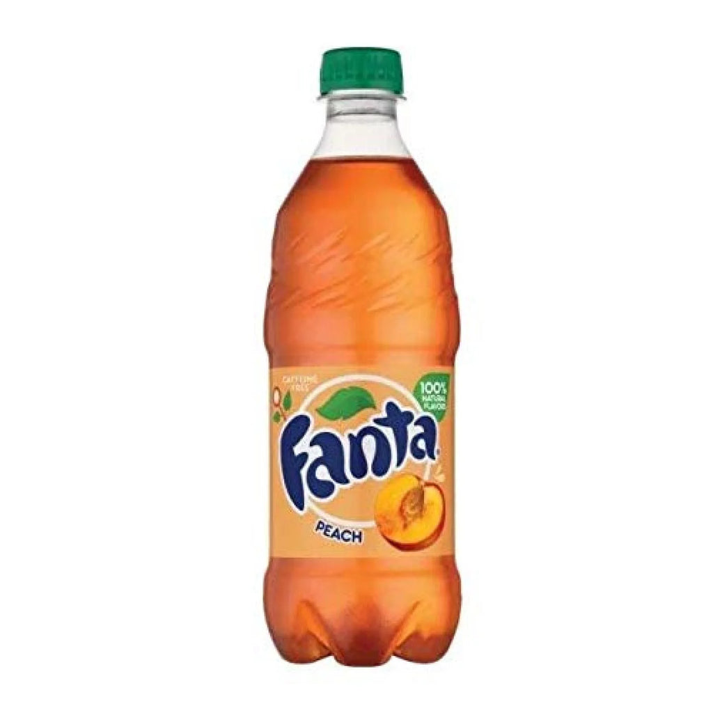 Fanta Peach Soda 20oz Bottles, Pack of 10 (Total of 200 FL OZ)