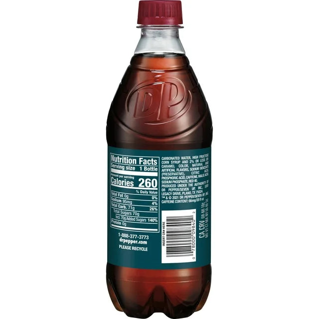 Dr Pepper Cherry Soda, 10 Pack 20 Ounce