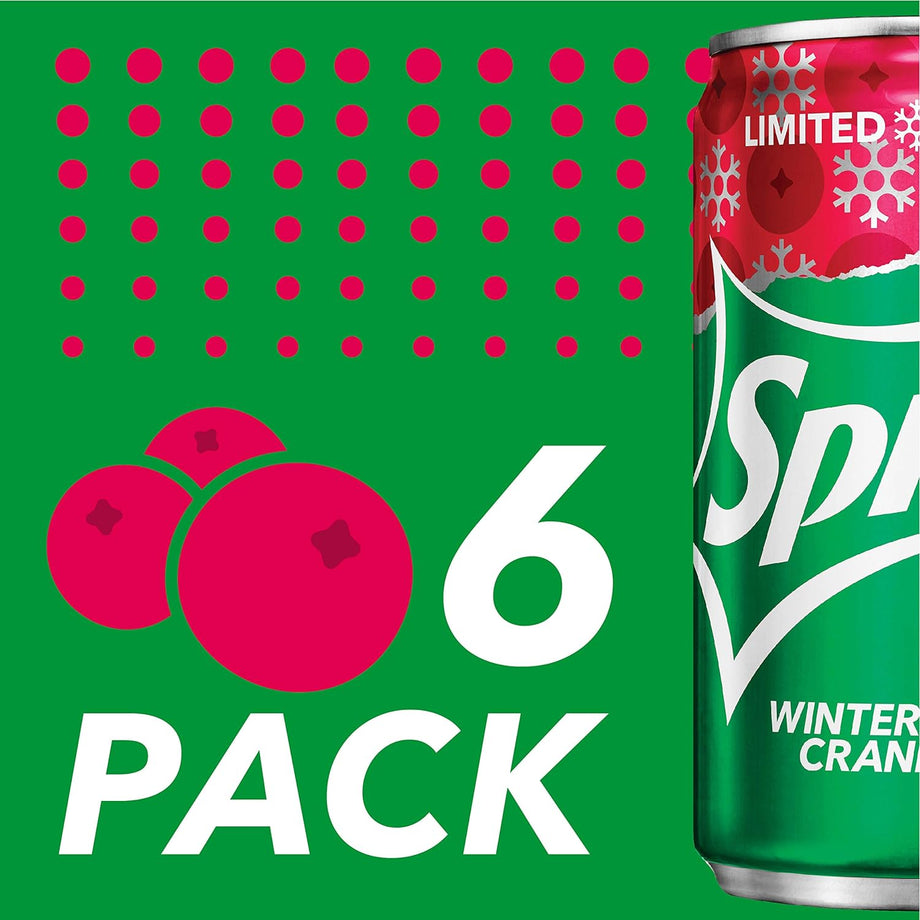 Sprite Winter Spiced Cranberry, 7.5 Fl Oz Cans, 6 Pack – Louisiana Pantry
