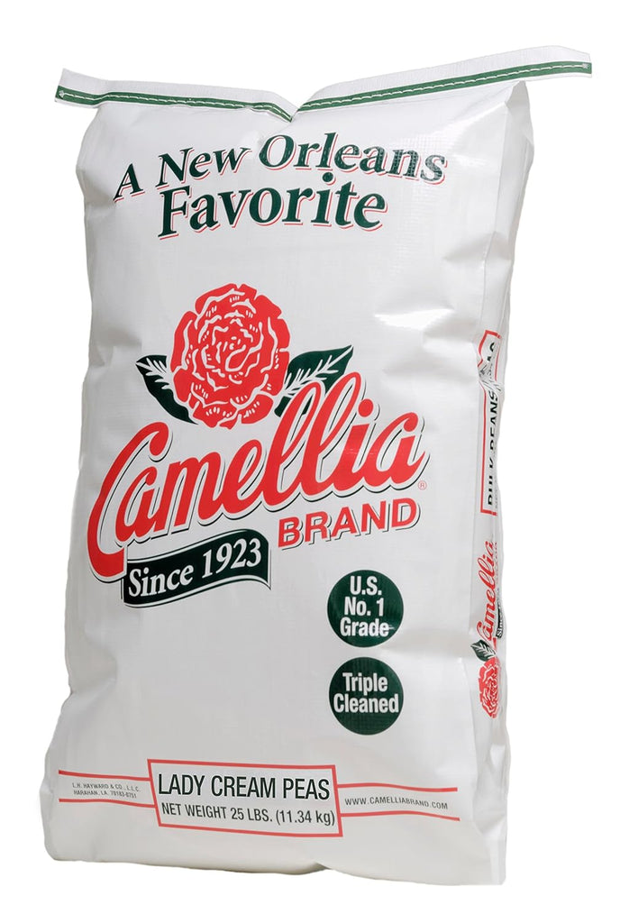 Camellia Brand Dry Lady Cream Peas, 25 Pound Bag