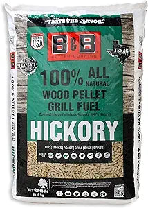 B&B Charcoal 40 LB. Hickory Pellet Grill Fuel