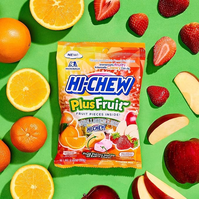 Hi-Chew Plus Fruit 2.82 Ounce Peg Bag