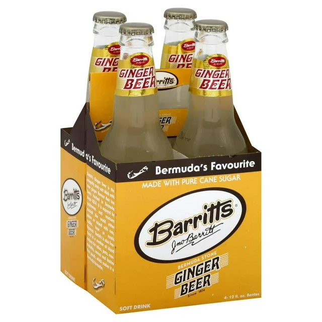 Barritts Regular Ginger Beer, 12 Fluid Ounce - 4 per pack