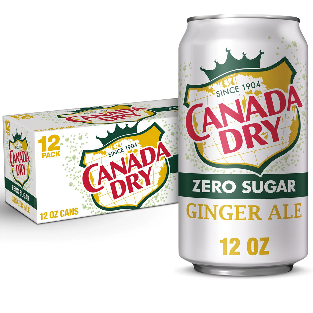 Canada Dry Zero Sugar 12 oz Can - 12 Pack