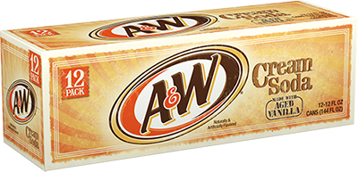 A&W Cream Soda 12 Oz (Pack of 12)