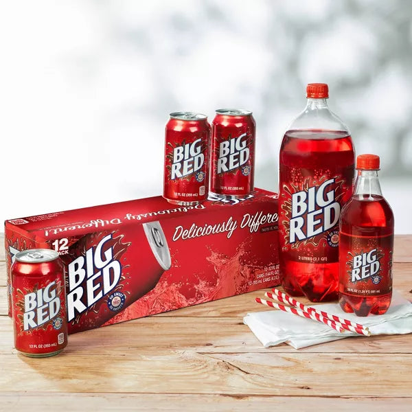 Big Red Soda 7.5 fl oz Mini Cans, 10 Pack