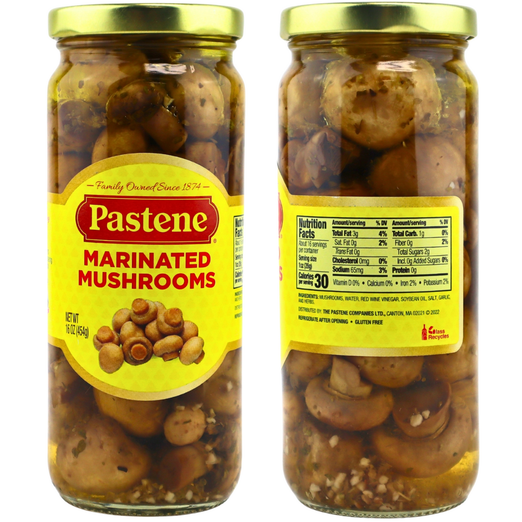 Pastene Marinated Mushrooms, 16 Ounce (1 Pack)