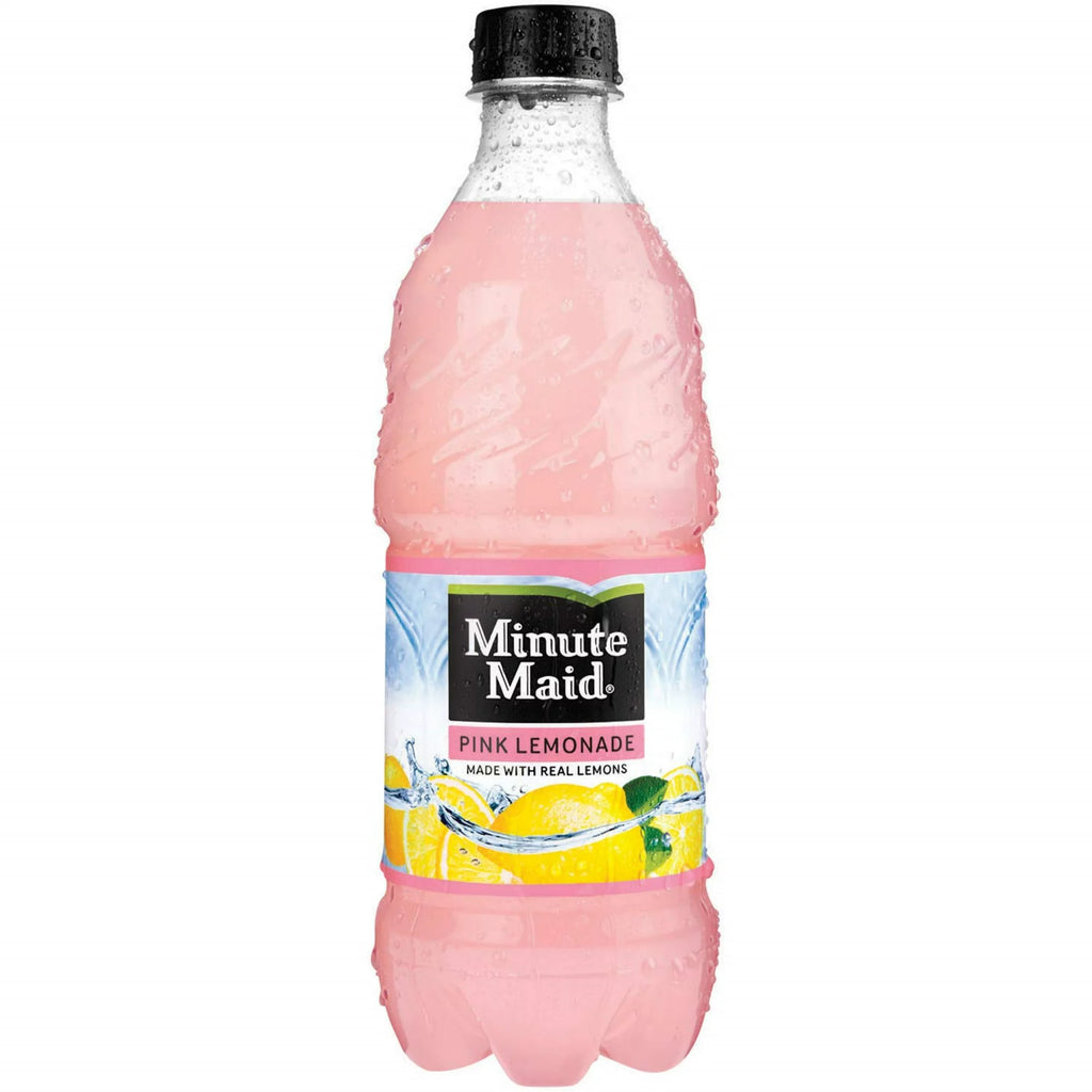 Minute Maid Pink Lemonade Juice Drink 20oz Bottles, 10 Pack